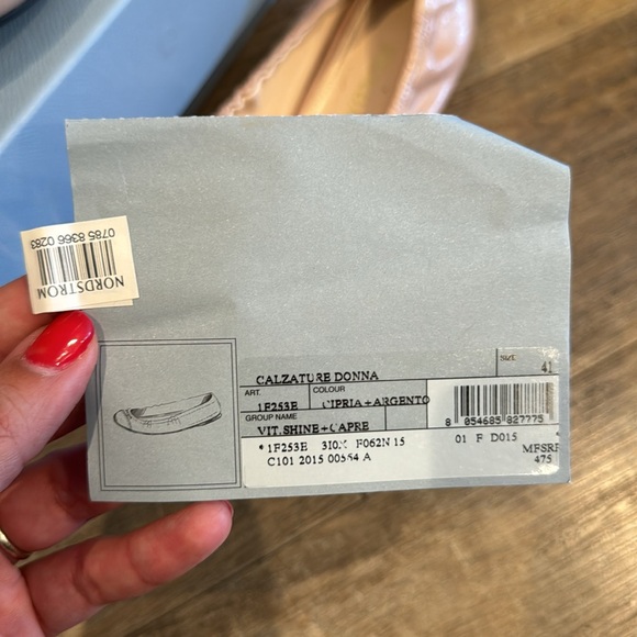 Prada Cap Toe Flat - size 11 (41) like new with box - Picture 8 of 8